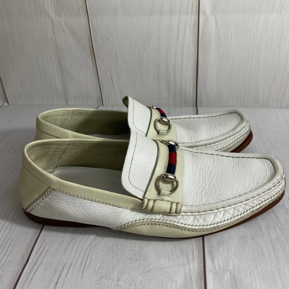Sold Men’s White Gucci Loafers